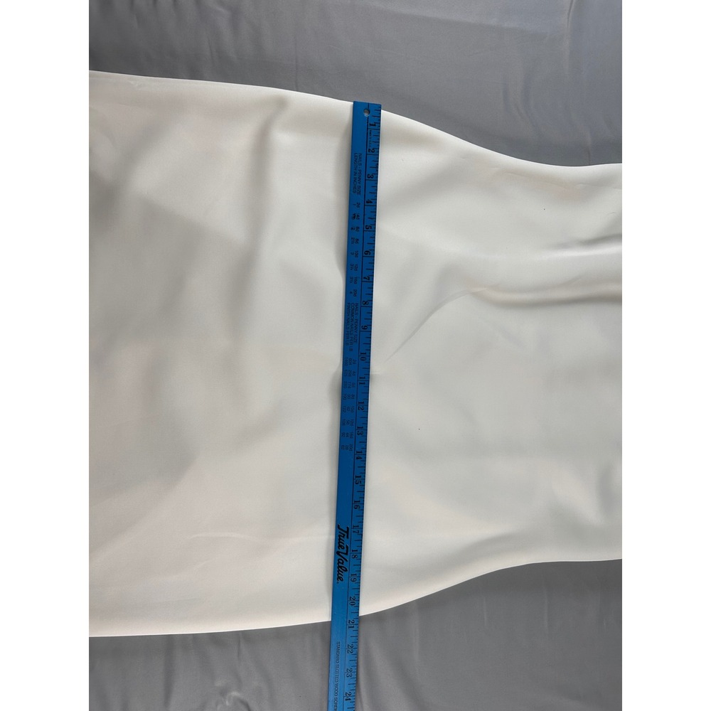 Calvin Klein White Sleeveless Shift Dress Gold Metal Collar Detail Size 14 - Picture 4 of 11